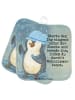 Mr. & Mrs. Panda Topfuntersetzer Pinguin Duschen Design mit Spruch in Weiß
