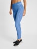 Hummel Hummel Leggings Hmlte Training Damen Dehnbarem Feuchtigkeitsabsorbierenden Nahtlosen in RIVIERA/BLUE BELL MELANGE