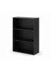 relaxdays Bücherregal in Schwarz - (B)60 x (H)82 x (T)24 cm