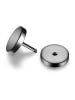 True Rebels Ohrstecker Edelstahl gunmetal in gunmetal