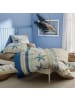 REDBEST Renforcé Bettwäsche in blau-beige