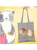 Mr. & Mrs. Panda Shopping Tasche Meerschweinchen Weisheit ohne S... in Light Grey