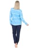 NORMANN Langarm Pyjama Schlafanzug Maritimer Look - 84870 in hellblau