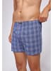 SNOCKS American Woven Boxershorts aus Bio-Baumwolle Big Check 3 Stück