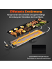 COSTWAY 70cm elektrische Grillplatte 1800W in Schwarz