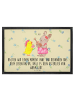 Mr. & Mrs. Panda Schmutzmatte Ostern Frühlingsgefühle mit Spruch in Blumig