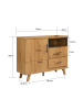 FineBuy Sideboard in Braun / MDF / 116x40x95