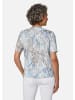 GOLDNER Bequemes Druckshirt im Mustermix in hellblau / natur