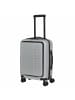 Valentino Bags Explorer Carry On - 4-Rollen-Kabinentrolley mit Getränkehalter 53 cm USB in silver