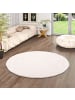 Pergamon Fellteppich Luxus Super Soft Plush Rund in Creme