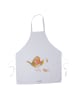 Mr. & Mrs. Panda Grillschürze Rotkehlchen Federn ohne Spruch in Weiß
