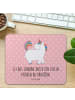 Mr. & Mrs. Panda Mouse Pad Einhorn Stolzieren mit Spruch in Rot Pastell
