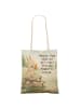 Mr. & Mrs. Panda Shopper-Tasche Hase Pommes Design mit Spruch in Weiß