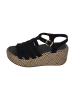 fitflop Sandaletten PLATFFORMS GRAPHIC-WEAVE SUEDE FISHERMAN SANDALS in schwarz