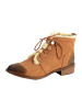 Divine Factory Schnürstiefelette in Tan Braun