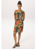 Aniston CASUAL Sommerkleid in grün-rot-rosa-orange