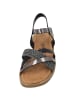palado Riemchensandalen in black pewter combi