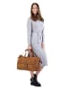 Cluty Reisetasche echt Leder in cognac