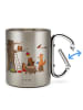 Mr. & Mrs. Panda Kaffeetasse Waldtiere Picknick ohne Spruch in Silber