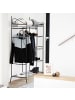 relaxdays Garderobe in Schwarz - (B)105 x (H)172 x (T)45 cm