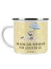 Mr. & Mrs. Panda Kaffeebecher Sommer Meer Glück mit Spruch in Gelb Pastell