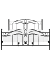 Beliani Doppelbett ANTLIA in Schwarz - (W) 188 x (H) 108 x (L) 209 cm