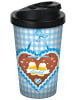 Geda Labels Coffee to go Becher Oktoberfest Lausbub in Blau - 400 ml