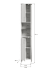 ebuy24 Hochschrank Los Angeles Weiß 32 x 28 cm