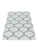 KADIMA DESIGN Teppich Hochflor Shaggy Skandi-Muster Polypropylen Wohnzimmer in Creme