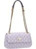 Guess Schultertasche Giully Conv Crossbody Flap Tweed in Lavender