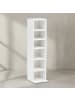 KADIMA DESIGN Bücherregal | Weiß, 21x91x25.5cm, 6 Fächer