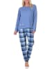 NORMANN Schlafanzug Pyjama langarm Tiermotiv - 88762 in dunkelblau