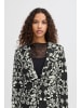 ICHI Blazer IHKATE Regular fit in Black Flower aop