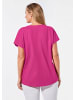 GOLDNER Lässiges Shirt mit Rundhalsausschnitt in pink