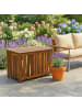 relaxdays Gartenbox in Natur - (B)90 x (H)60 x (T)50 cm