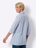 Sieh an! Longbluse in bleu-weiß-gestreift