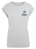 F4NT4STIC T-Shirt University Soccer Club Classic Minimalist in grau meliert