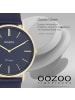 Oozoo Analog-Armbanduhr Oozoo Vintage Series blau groß (ca. 40mm)