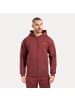 SMILODOX Zip Hoodie Ilyas in Bordeaux