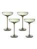 Intirilife Martini Cocktail Glas 140ml in 4x 140ml Regenbogen Schimmer
