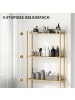 HOMCOM Toilettenregal in Naturholz 69L x 25,5B x 181H cm