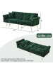 ABRIHOME Modernes Schlafsofa in Grün–  Samtbezug mit Goldenen Füßen, 3-Fach Verstellbar