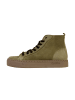 natural world Hohe Sneaker aus Leder Grün