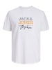JACK & JONES PLUS T-shirt in Bright White