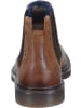 Bugatti Denim Chelsea Boots in cognac