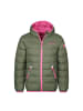 Trollkids Daunenjacke "Dovrefjell" in Dunkle Olive/Hellmagenta