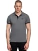 Rusty Neal Kontrast Polo Pique Shirt Regular Fit in Anthrazit / Schwarz