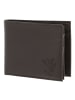 oxmox Leather Geldbörse RFID Schutz Leder 12 cm braun-frog 2.0