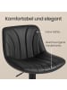 VASAGLE 2er-Set: Barhocker Tyra in Schwarz - (B)43 x (H)(88-108) x (T)46.5 cm