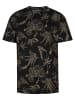 Petrol Industries T-Shirt mit Allover-Print Agave in Schwarz